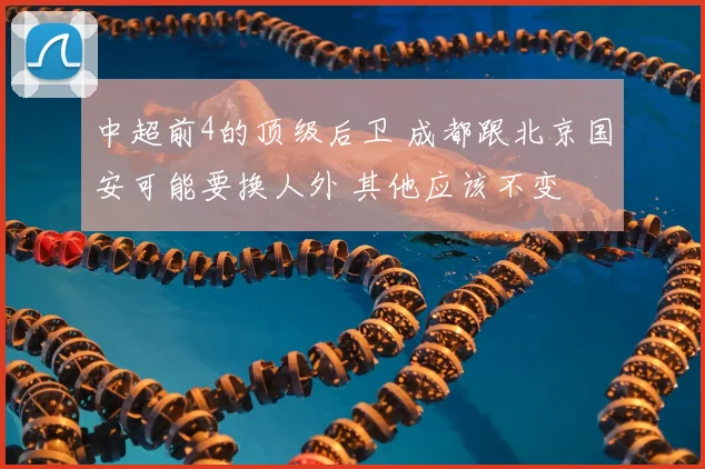 中超前4的顶级后卫 成都跟北京国安可能要换人外 其他应该不变